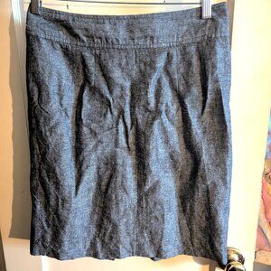 Banana Republic Grey Linen blend Skirt - Size 6